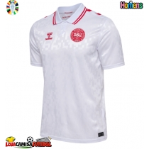Camisa de Futebol Dinamarca Equipamento Secundário Europeu 2024 Manga Curta